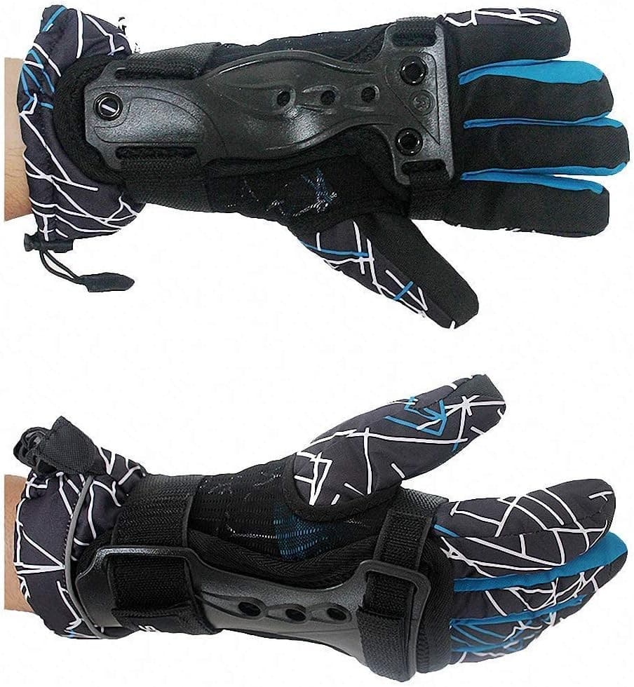 Skiing Gloves Roller Skating Wrist Palms Protective Gear Medium, Black  6