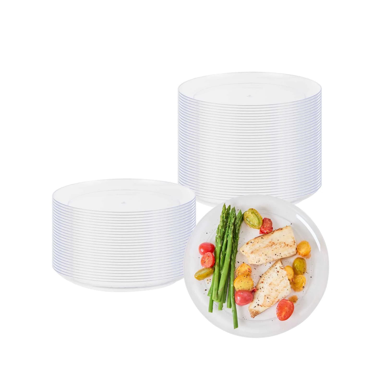 Restaurantware-9 x 9 Inch Catering Plates, 100 Round Party Dinner Plates - St...