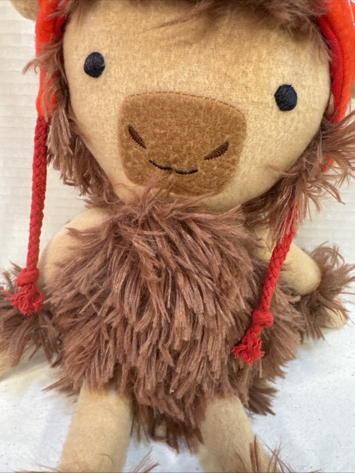 MopTops Plush Shaggy Moose w/Hat Vintage Hallmark 14" Soft Rag Doll 3