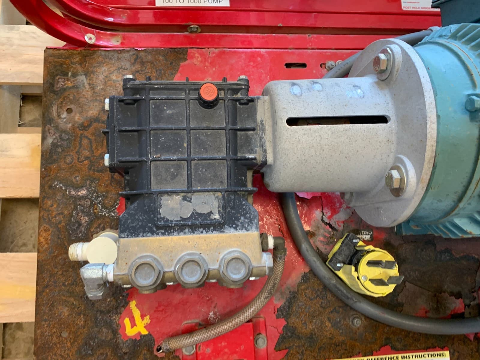 Rice Hydro TRE6 Hydrostatic Test Pump 4 GPM up to 2700 PSI Pressure Testing 6