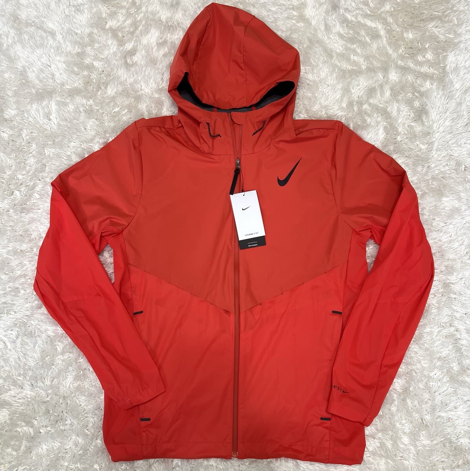 Nike Running Aerogami Rain Jacket - Men's Small ~ $275.00 FZ9039 696 Crimson Red 2