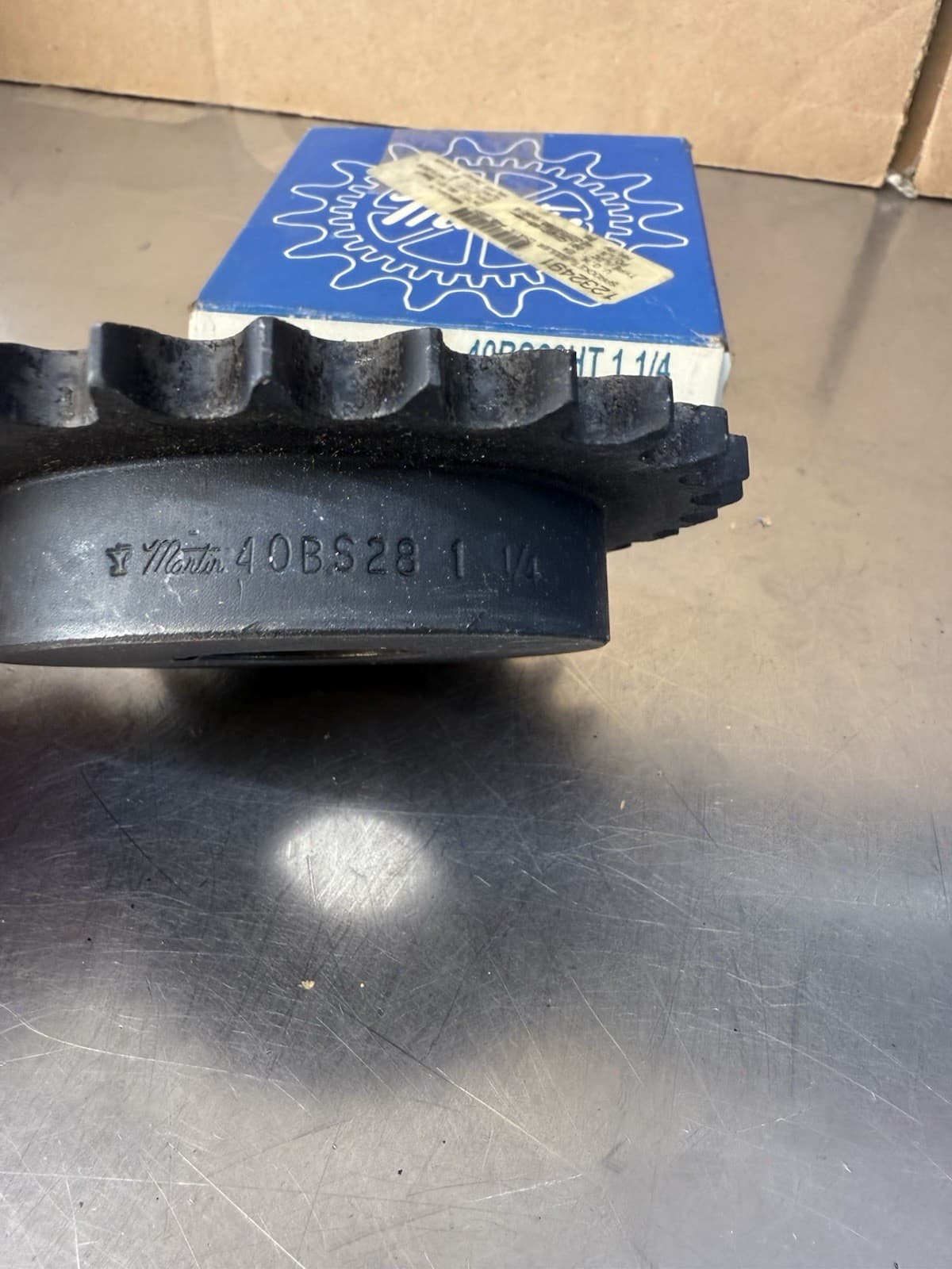 Martin 40BS28HT Roller Chain Sprocket 28 Tooth Saber Heat Treated 1.25” Bore 5