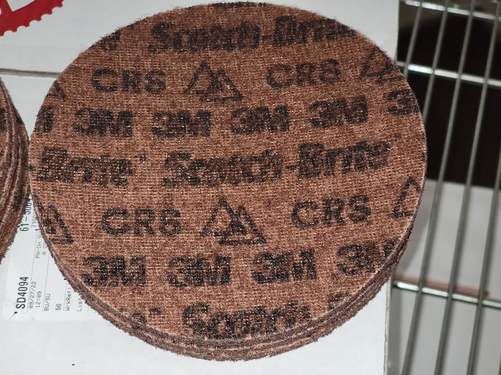 (10) Scotch-Brite 6” Inch Precision Surface Conditioning Disc Hook & Loop Coarse 3