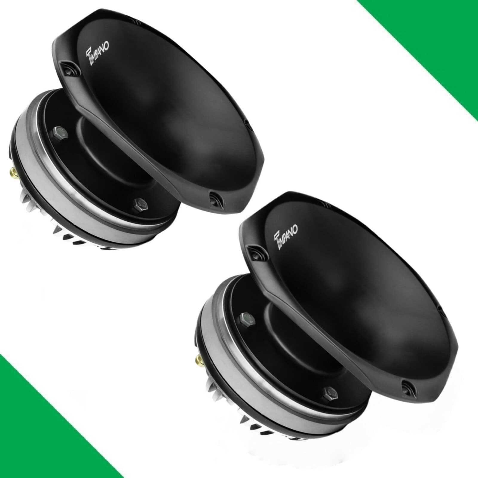 (2) TIMPANO AUDIO TPT-DH2000 450W 8 OHM 2" EXIT ALUMINUM HORN + TITANIUM DRIVER