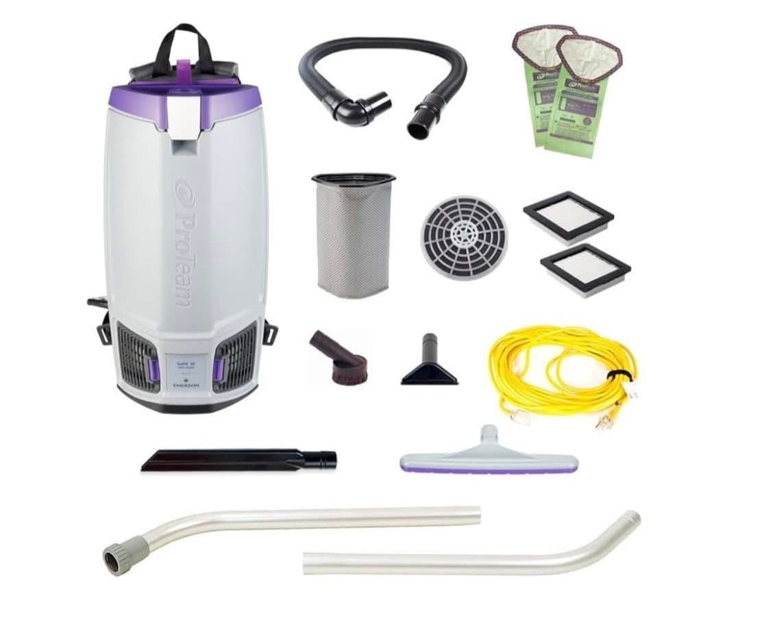 Super Coach Pro 10, 10 qt. Backpack Vacuum Multi-Surface Wand Tool Kit 1073110