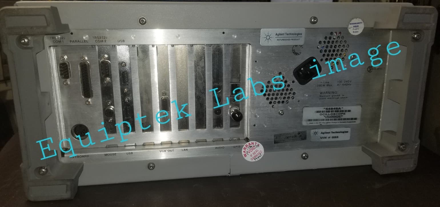 Agilent 54845A Oscilloscope 1.5 GHz DSO 4 Ch 50/1 MΩ works but fails self cal 6