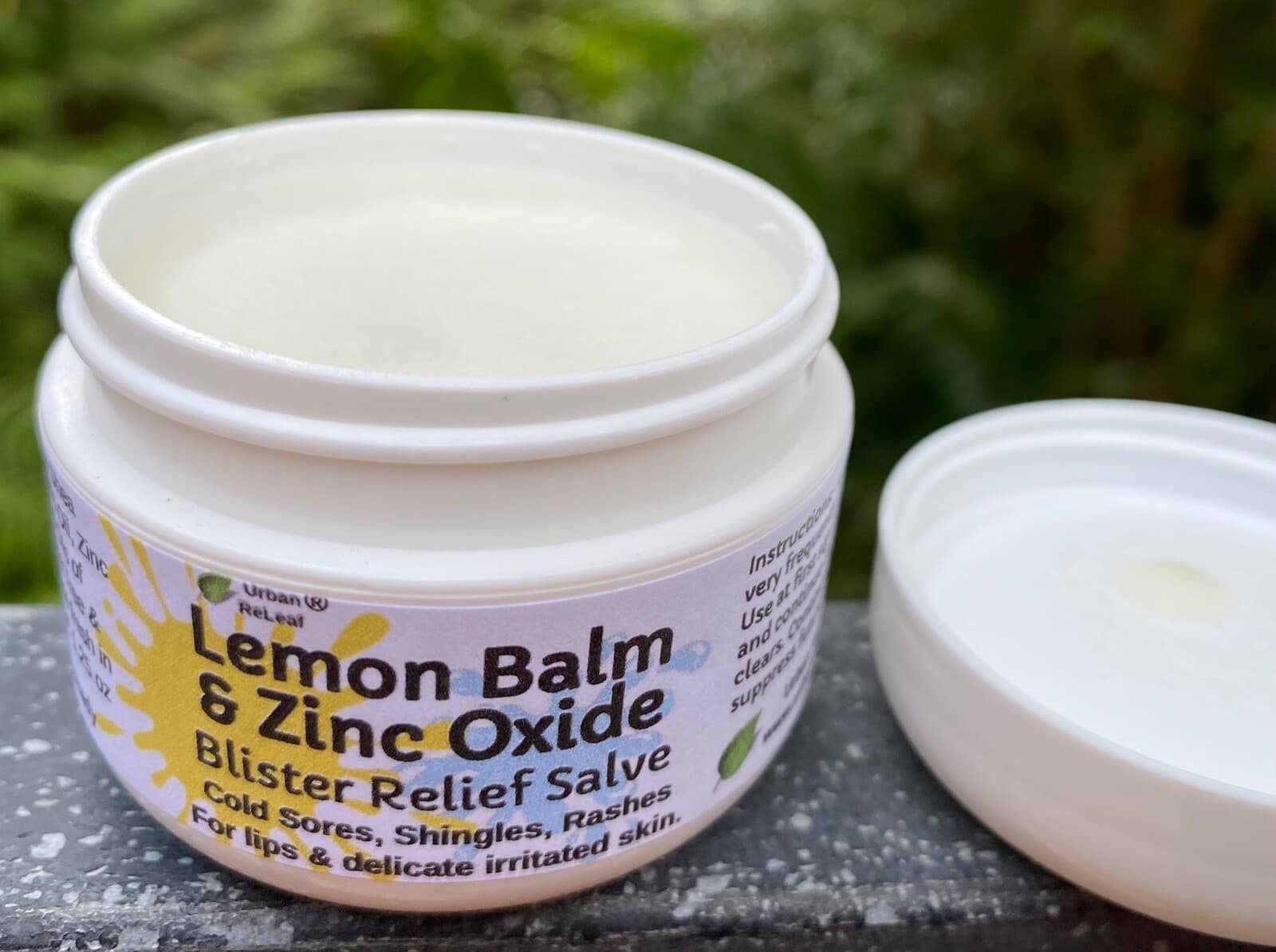 Urban ReLeaf Lemon Balm Zinc Oxide Blister Relief Salve! Cold Sore Shingles Pox 3