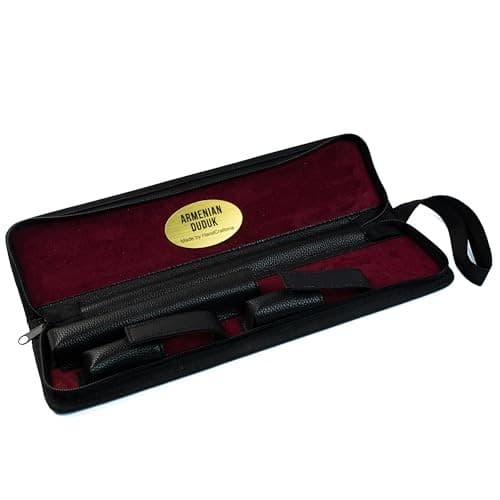 Armenian duduk instrument from Apricot wood with Eco-leather case  6
