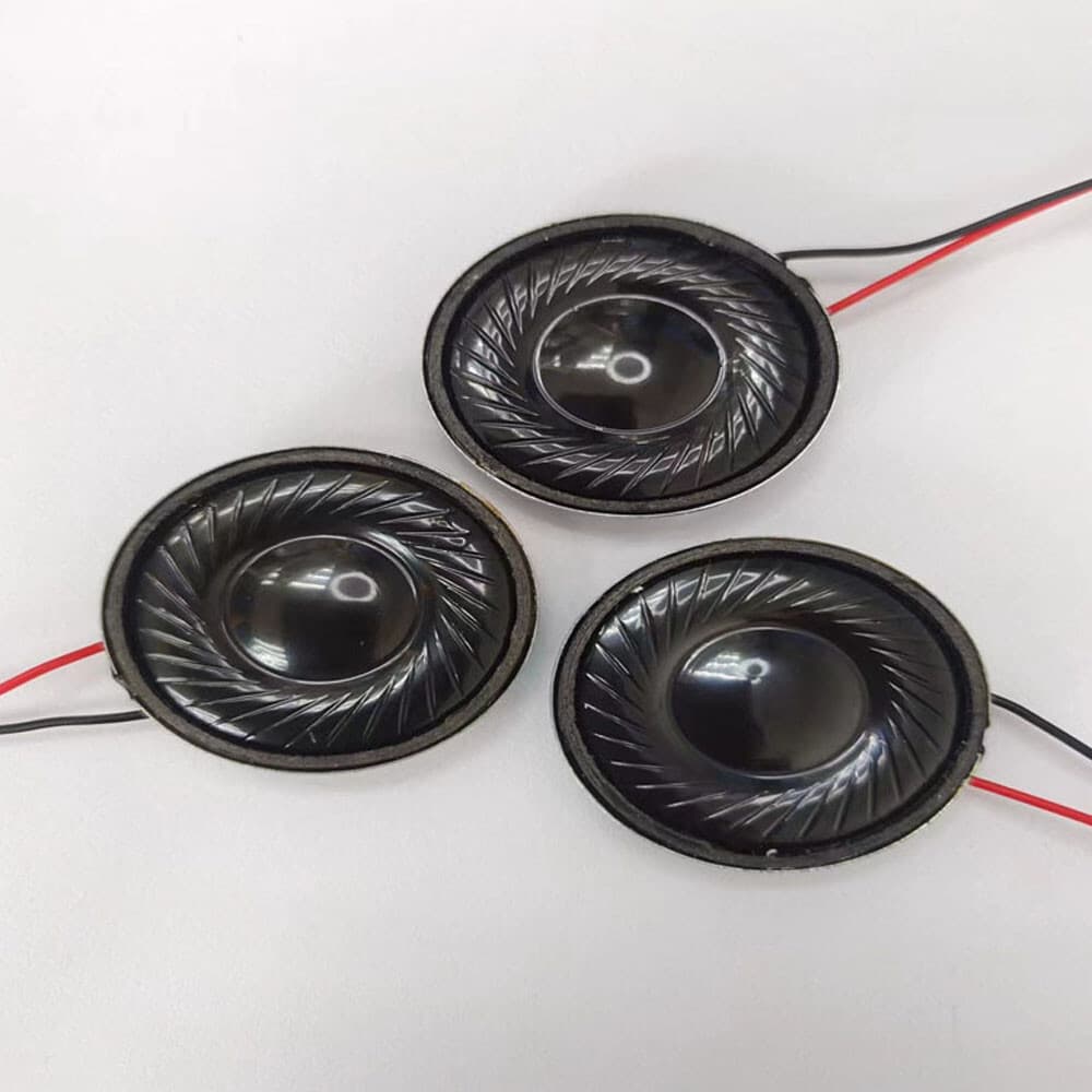 2Pcs 2W 8 Ohm Micro Internal Speaker Magnet Loudspeaker 28mm Dia With Pin Wire 4