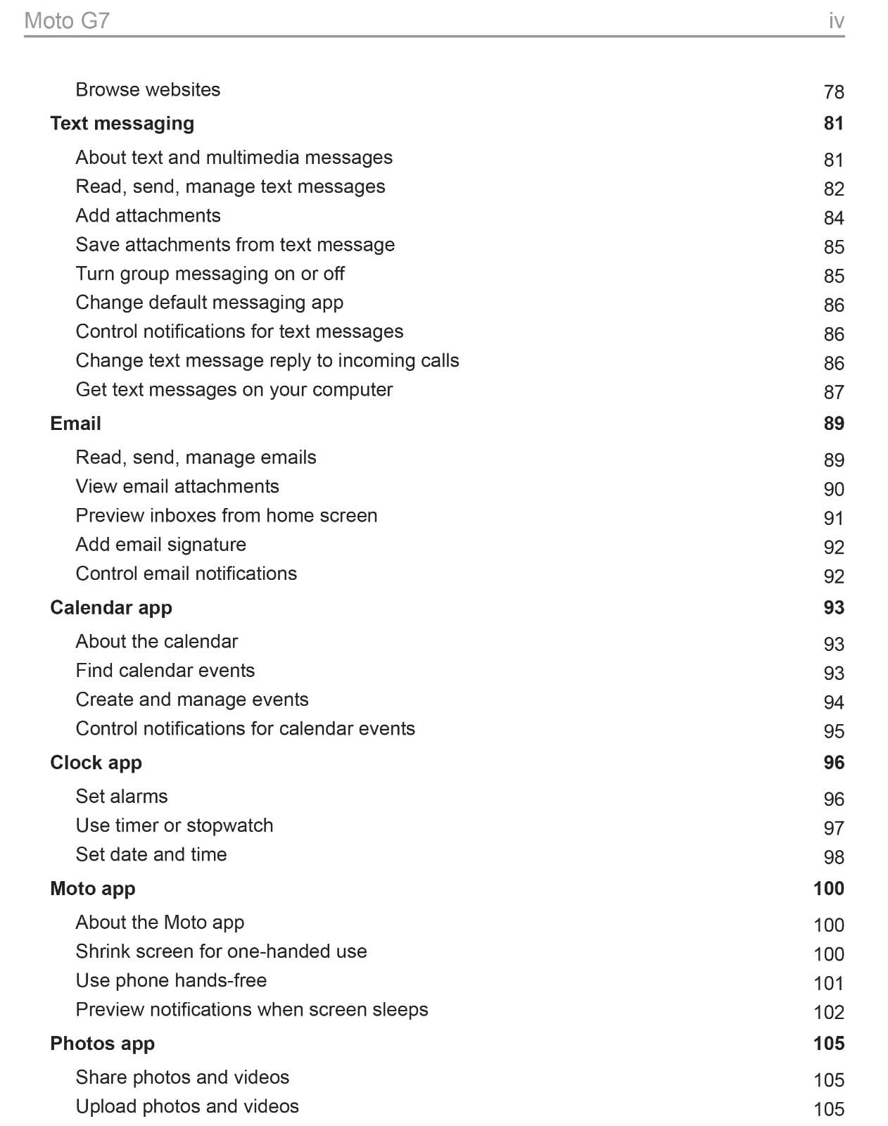 Motorola Moto G7 Phone OWNER'S USER MANUAL 5