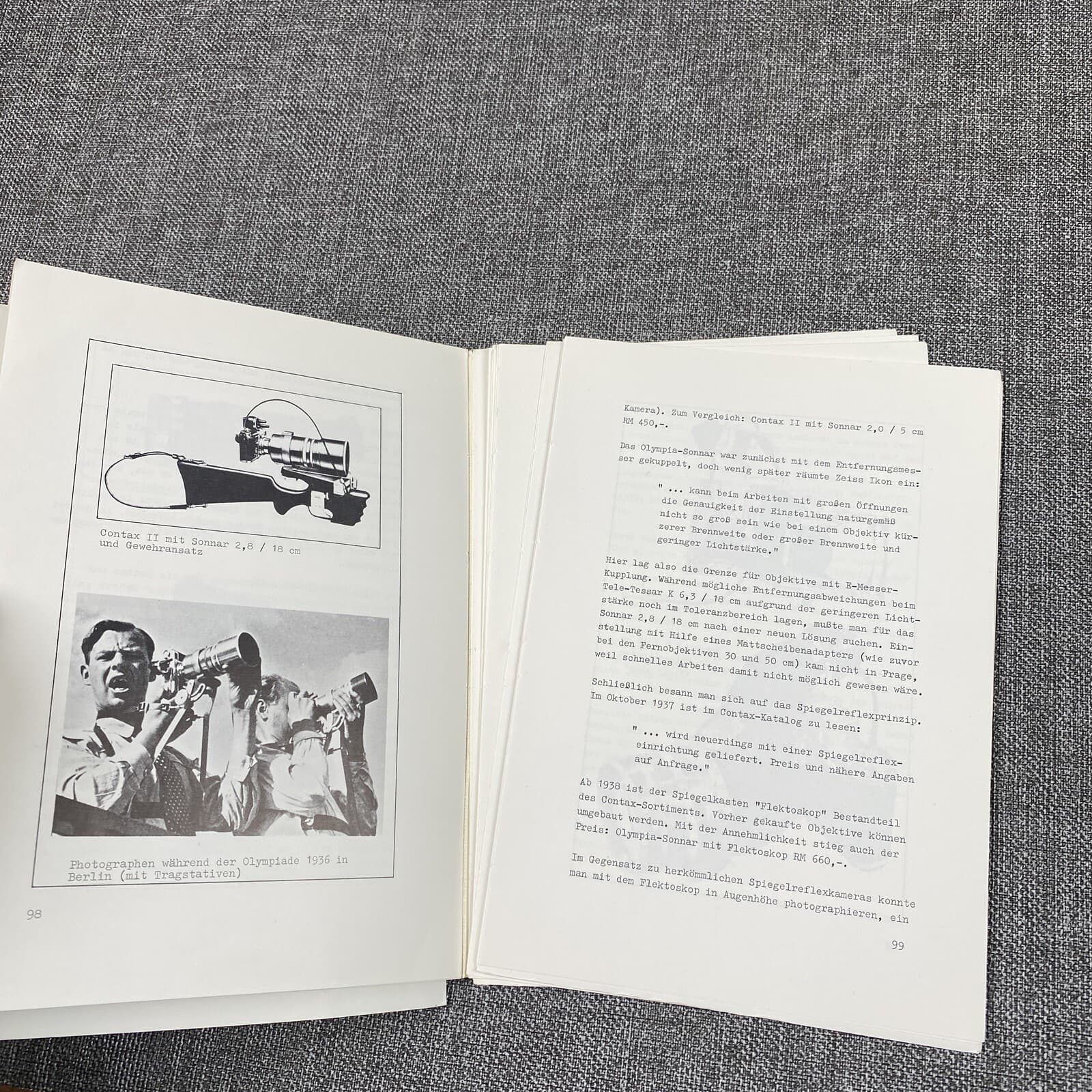 Vintage History of the Contax Part I - 1932-1945 by Hans Jurgen Kuc 1981 4