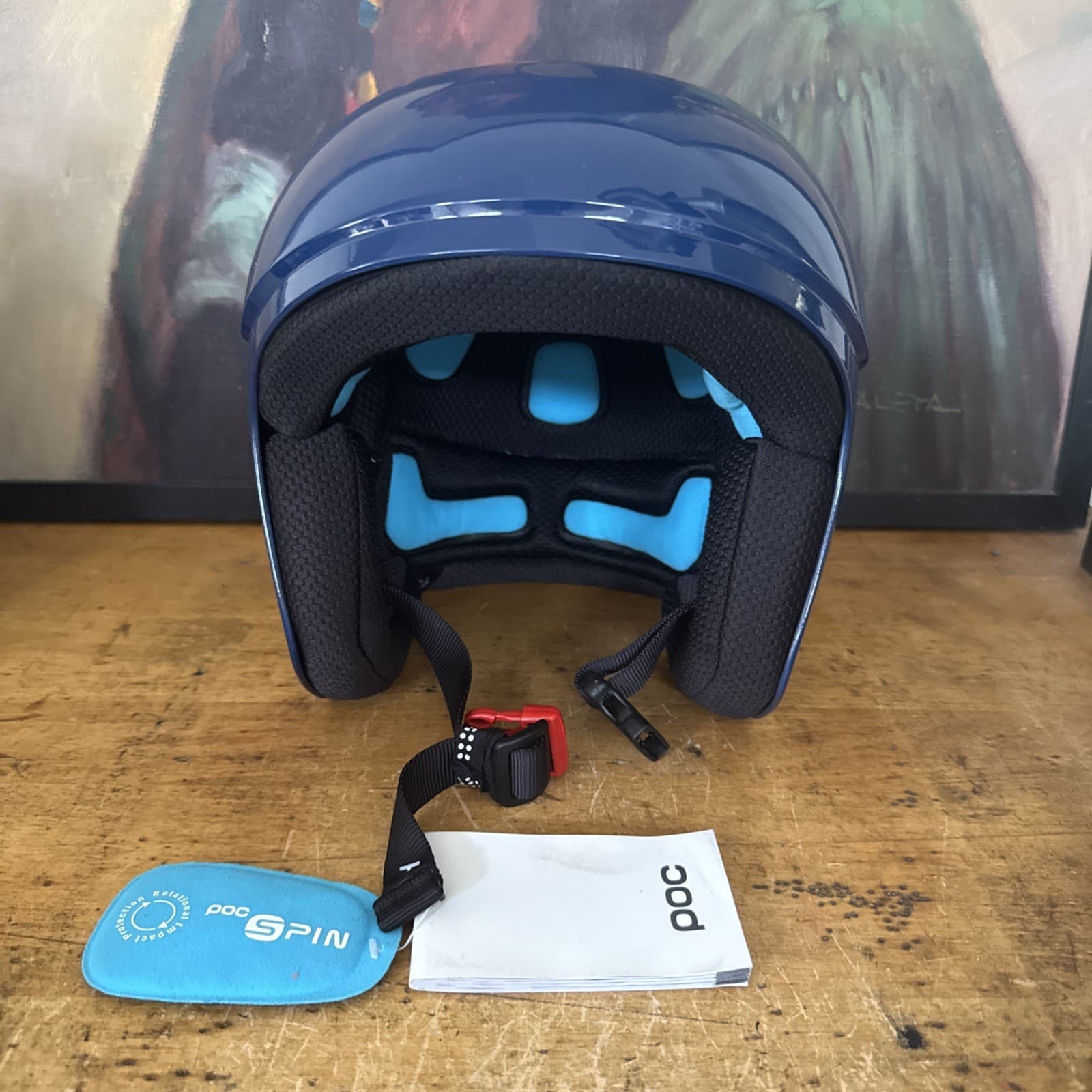 New POC Skull Orbic X Spin Helmet Blue Size M Medium Ski Snowboarding Ret $250 2