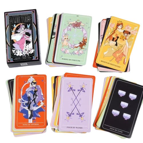 Anime Tarot Deck Mini by Natasha Yglesias. Full 78 Card Mini Deck 3