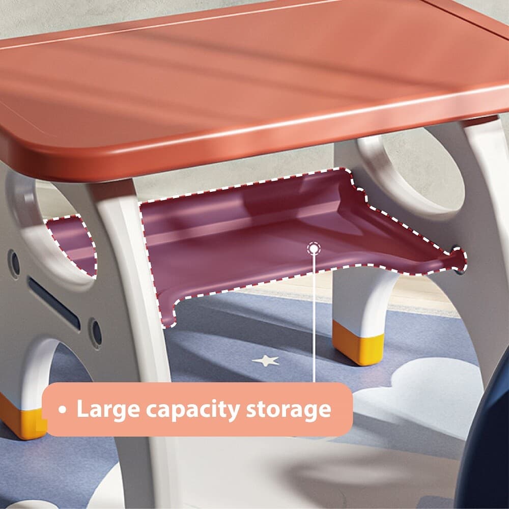 Early education learning plastic table and chair set for kids activity 2