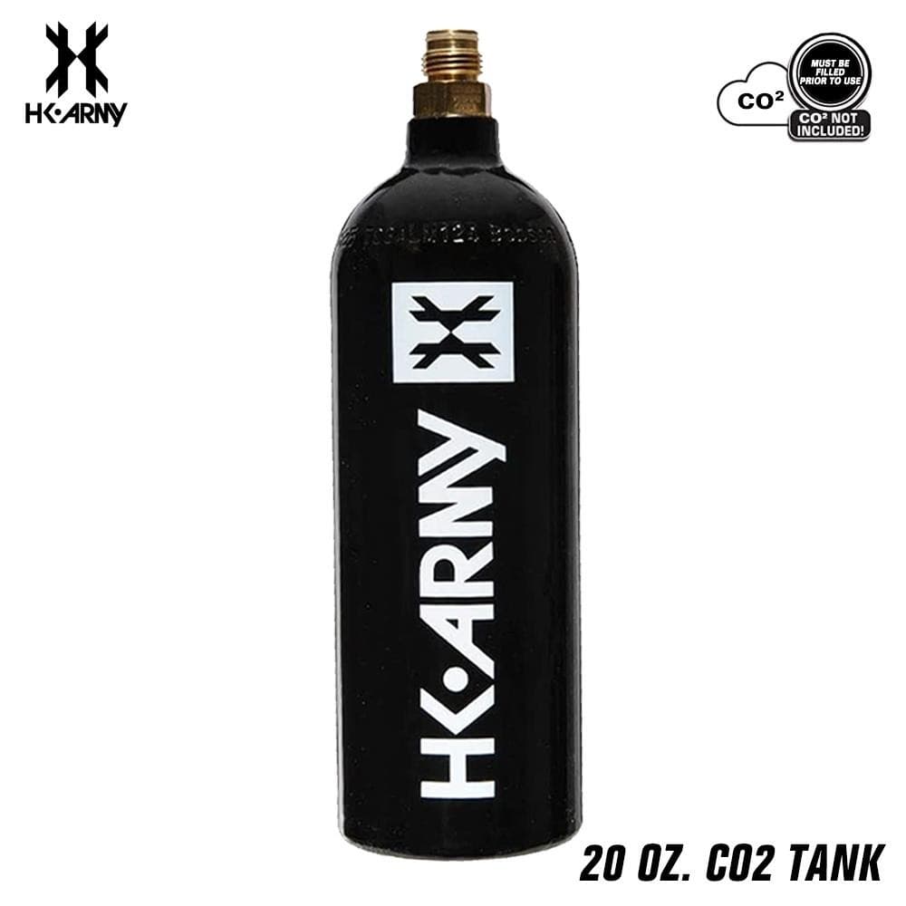 CLEARANCE HK Army 20oz Aluminum CO2 Paintball Tank - Black - 2024 Hydro 5