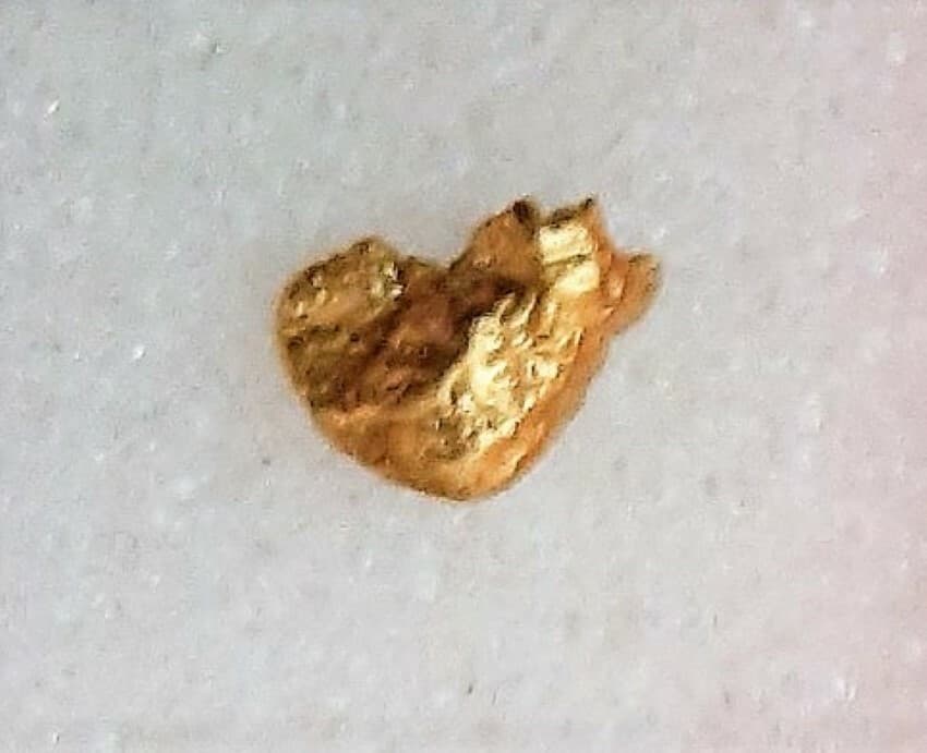 PURE GOLD NUGGET ALASKA YUKON BC NATURAL SMALL ROCK HAND PICKED RAW FINE 22k .3g 5