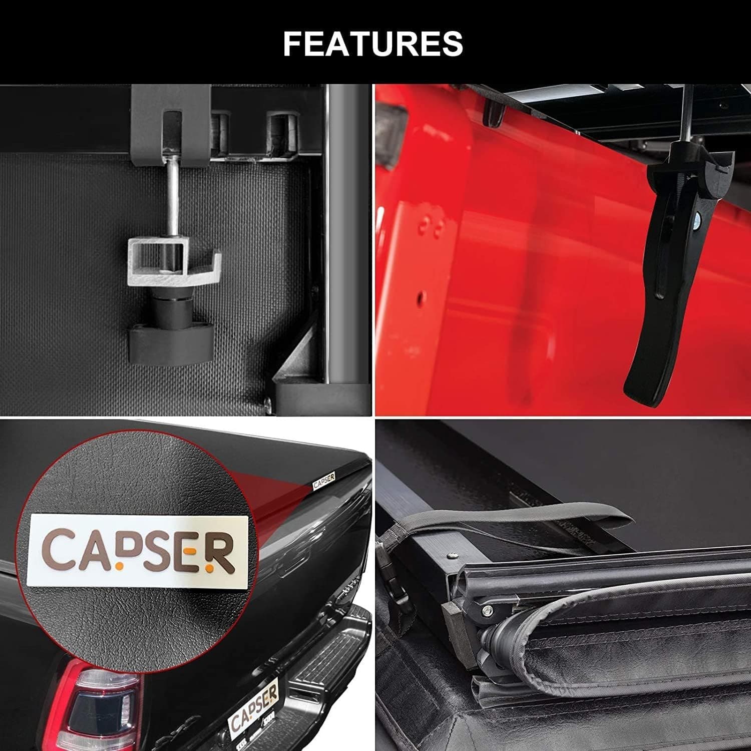  Ram1500 5.7FT Tri-Fold Tonneau Cover Fits 2009-2024 Dodge 5.7ft Soft Tri Fold 5