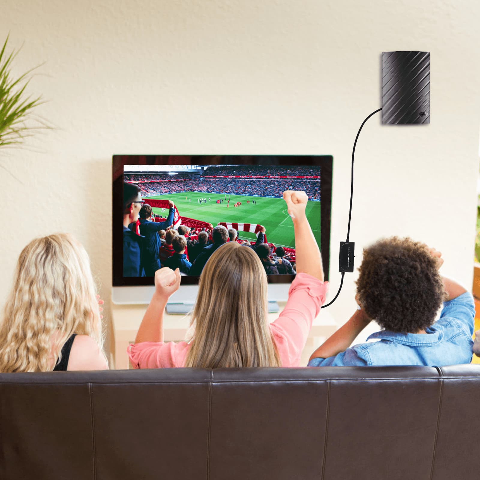 5600 Miles Digital TV Antenna 1080P 4K Waterproof HDTV Amplified Outdoor Indoor 5