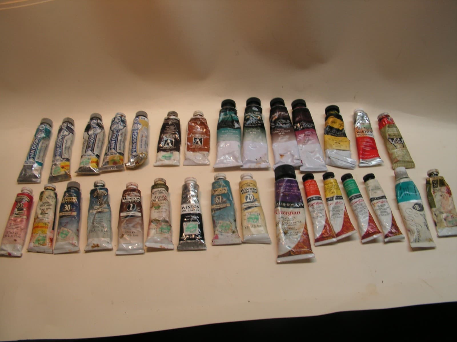 30 Vintage Oil Paints, 5Van Gogh S Fine, 9 Winsor & Newton, 2 Grumbacher ETC.