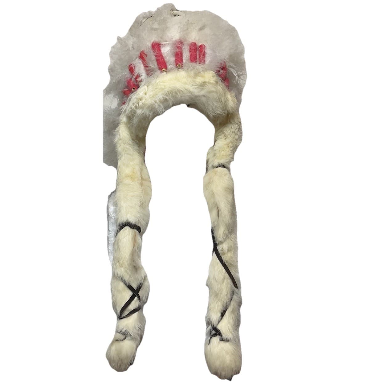 Vintage Native American Feather Headdress Plains Indian Style Cahuilla Tribe 4