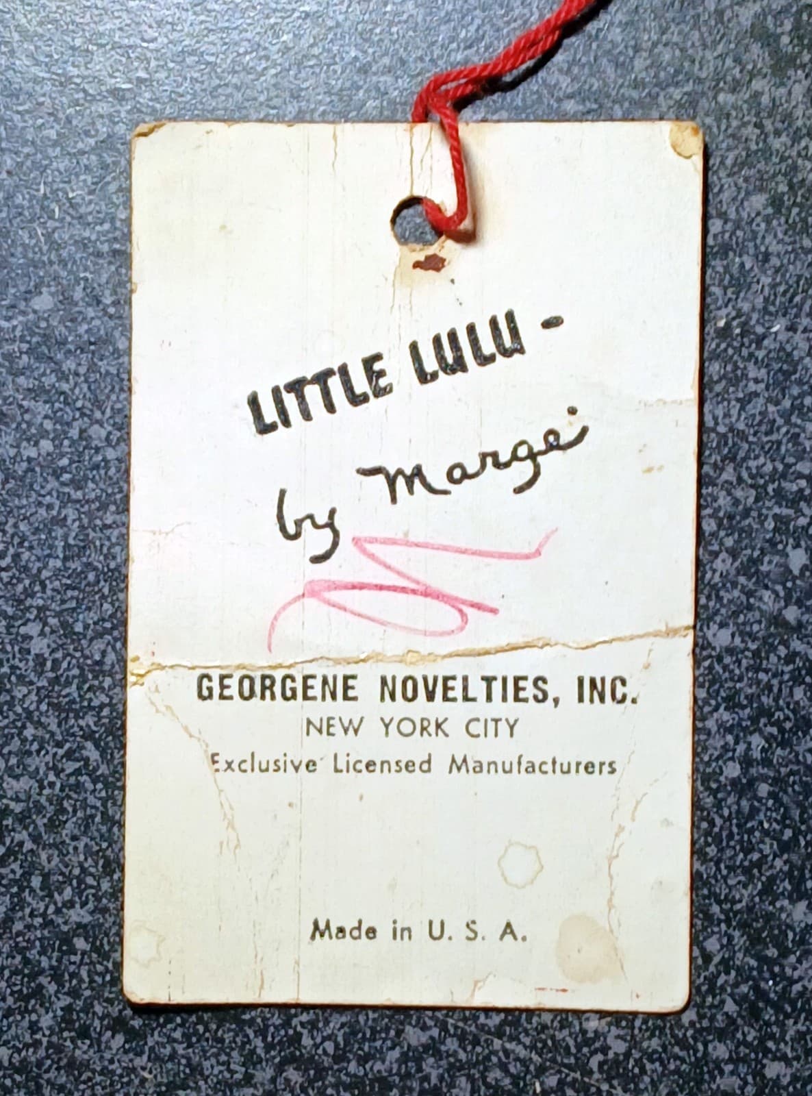 Vintage Little Lulu Doll Marge Georgene w/ Tag 15" Inches Tall 4