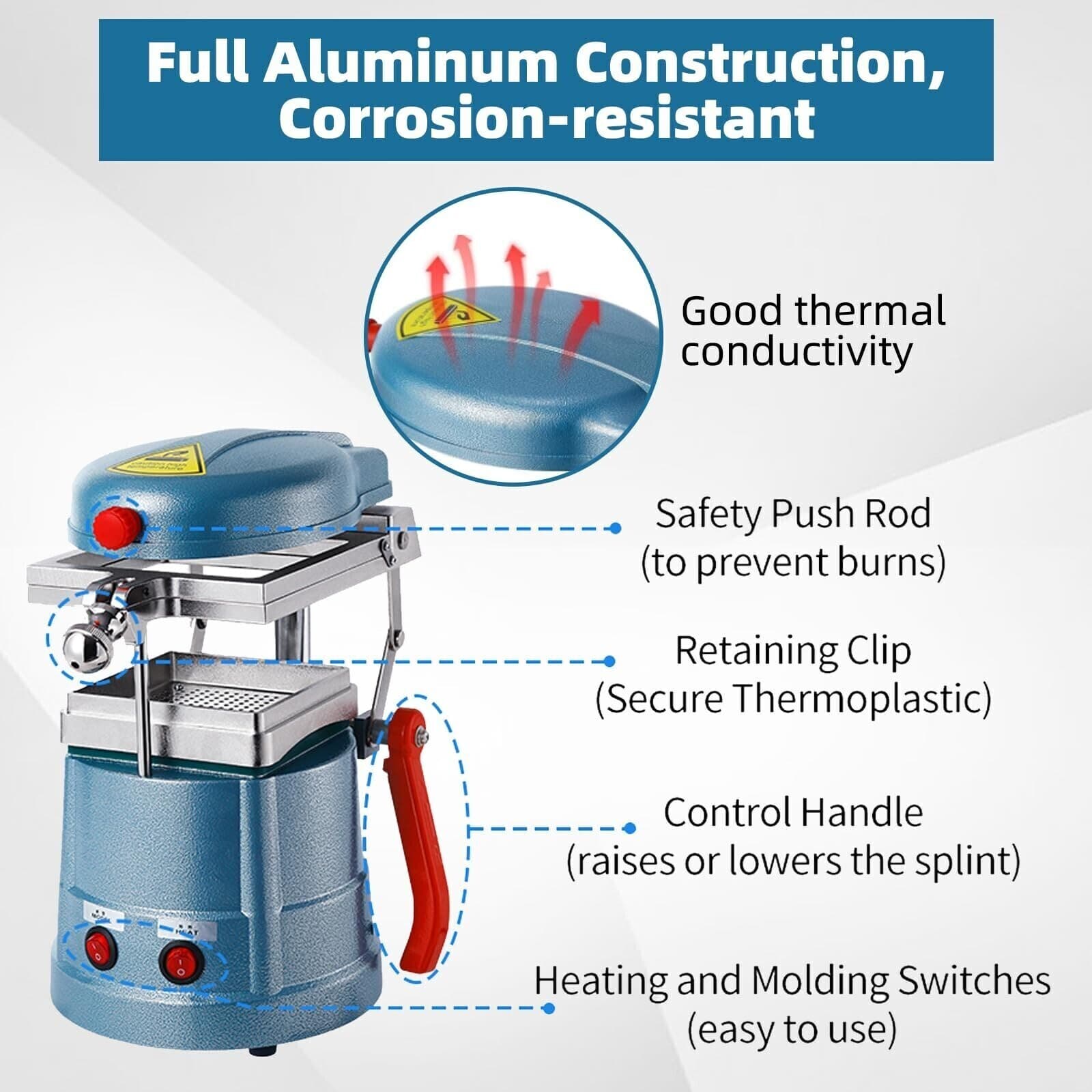 Dental Vacuum Molding Forming Machine  Former Heat Thermoforming Equipment 110V 2