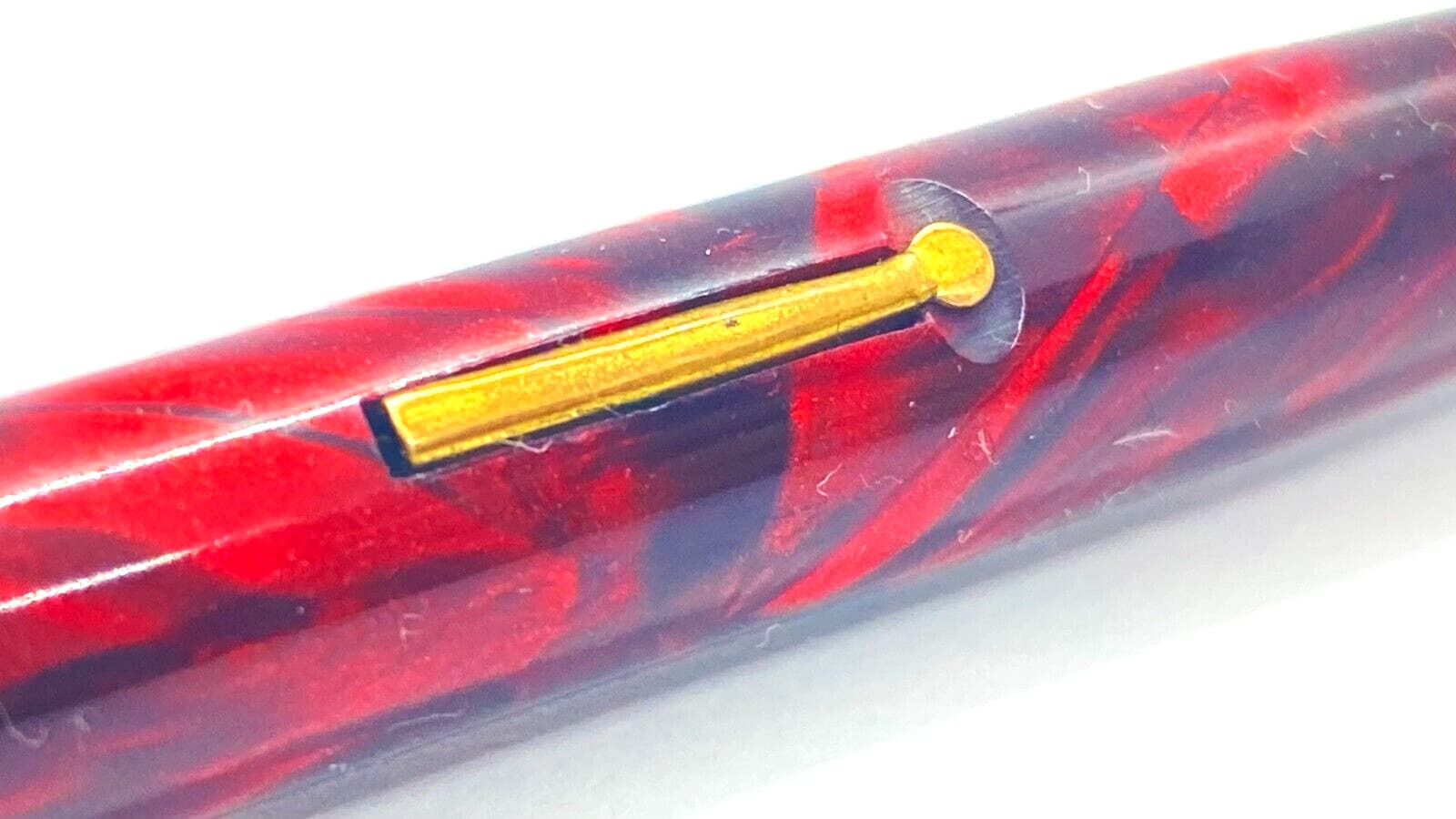 VINTAGE ONOTO JUNIOR FOUNTAIN PEN AND PENCIL SET IN BRIGHT RED 14K MEDIUM NIB 4