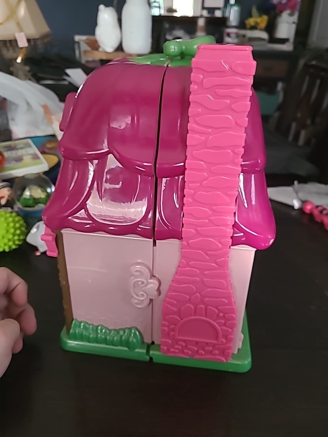 Li'l Woodzeez Countryside Cottage Pink Flower Fairy Doll House 5