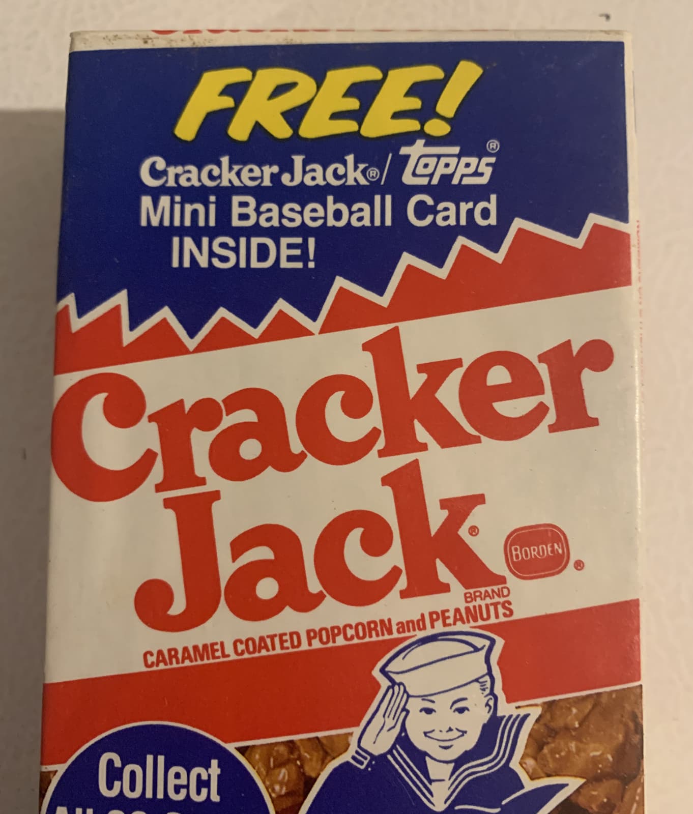 Vintage 1980-90s Box Of Cracker Jack Topps Baseball Card NOS Full Unopened 2