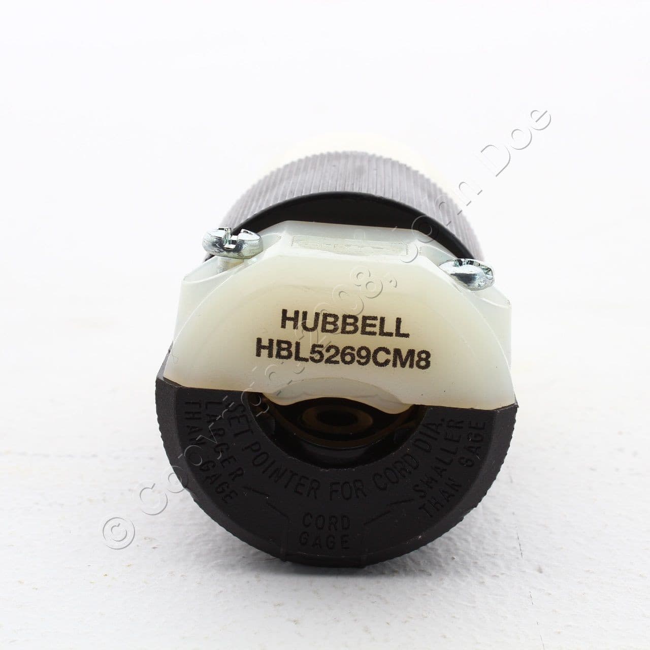 Hubbell Bryant Insulgrip Straight Blade Connector NEMA 5-15R 15A 125V HBL5269CM8 5