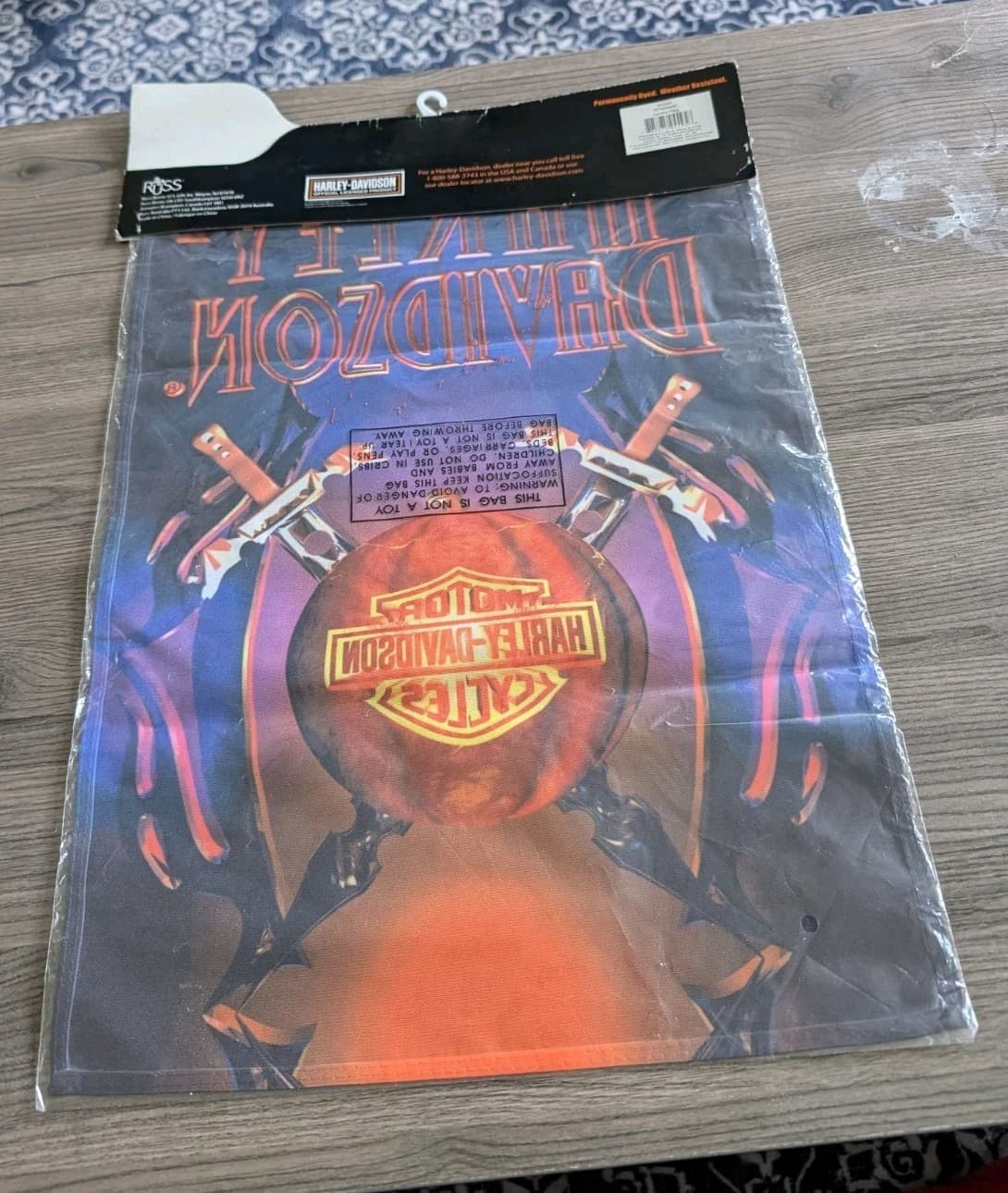 Harley Davidson 12.5” X 18” Halloween Logo Garden Estate Flag 2