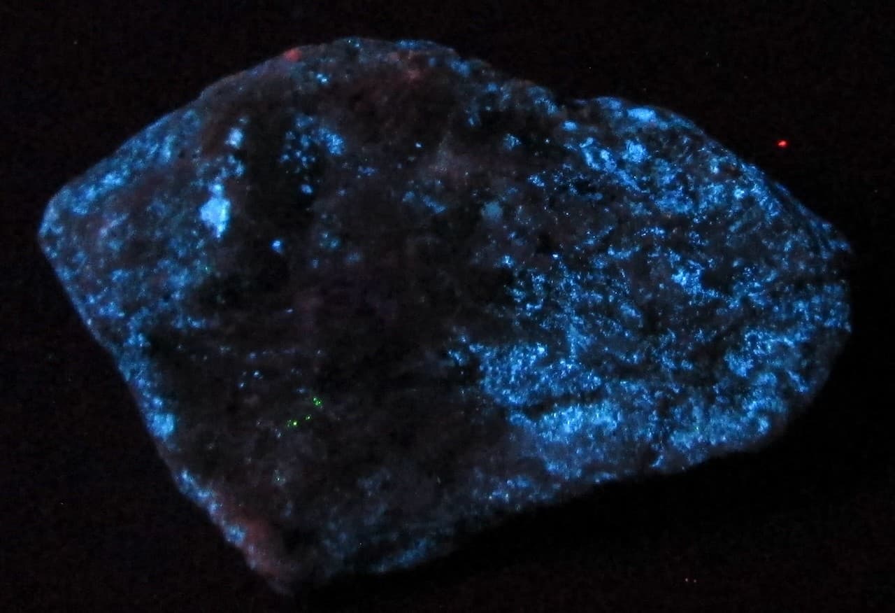 Hydrozincite Calcite Fluorescent Minerals Long Lake, Ontario, Canada 3