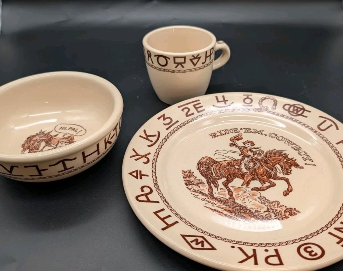 Wallace Till Goodan Westward Ho/Little Buckaroo Cowboy 3pc childs set California