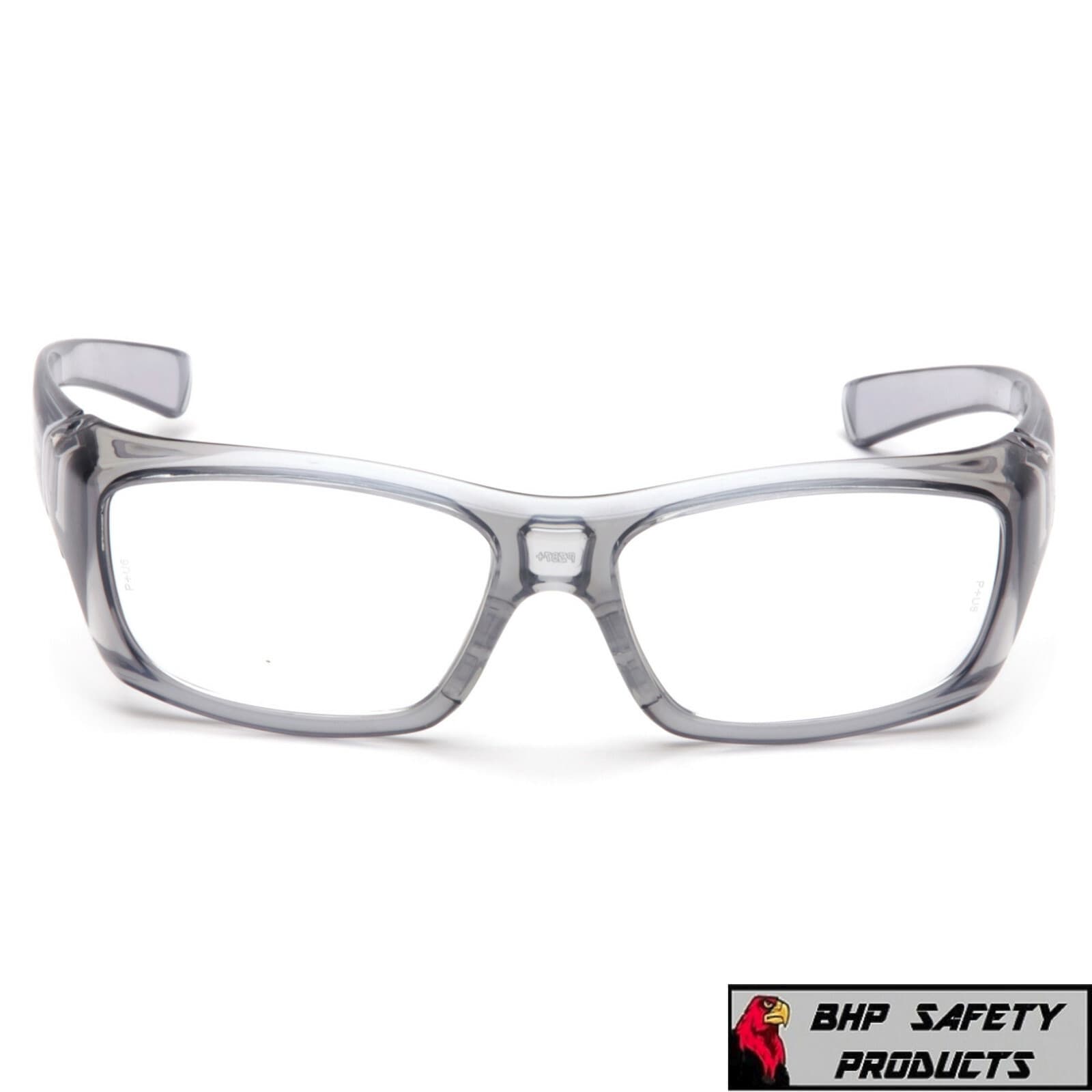 PYRAMEX EMERGE FULL MAGNIFYING READER SAFETY GLASSES GRAY OR BLACK FRAMES Z87+ 3