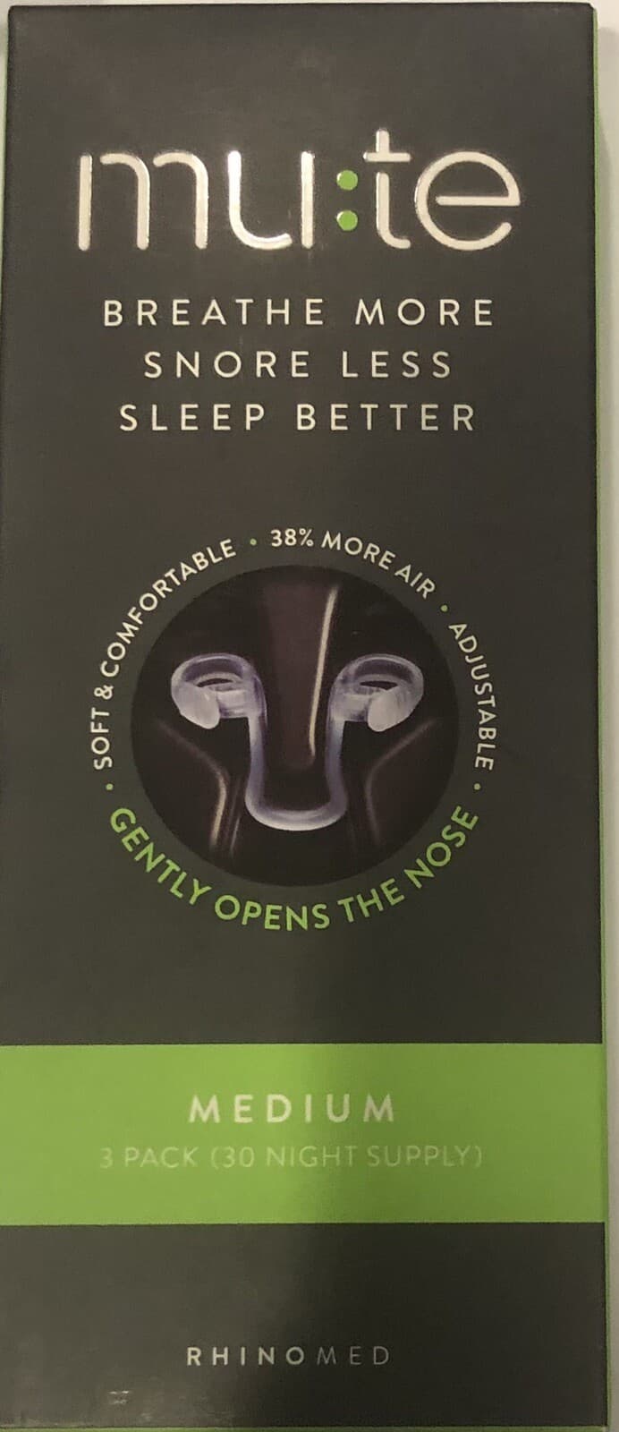 Rhinomed Mute Breathe More Snore Less Sleep Better, NEW (unused)