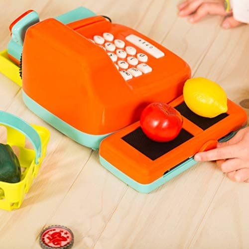  Cash Register Toy Playset – Pretend Play Kids Calculator Cash Register with  6