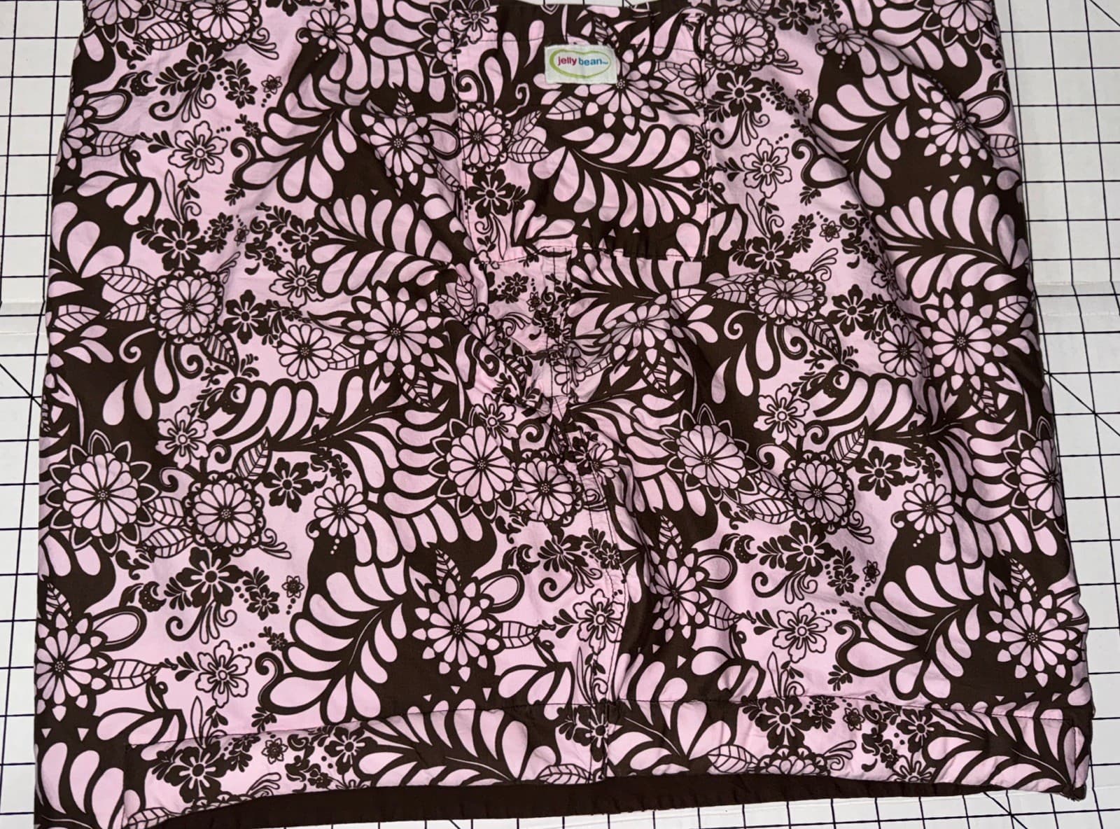 Munchkin Jelly Bean Pink Brown Floral Design Baby Reversible Sling