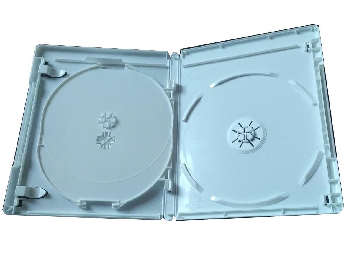 NEW White 2 Pk VIVA ELITE Hold 3 Discs Triple Blu-Ray replacement case Holder 4