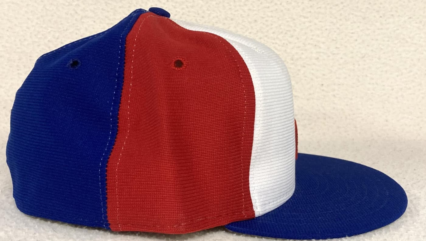 Montreal Expos Tim Burke New Era Cap circa 1987-90-size  7.5-Signed 6