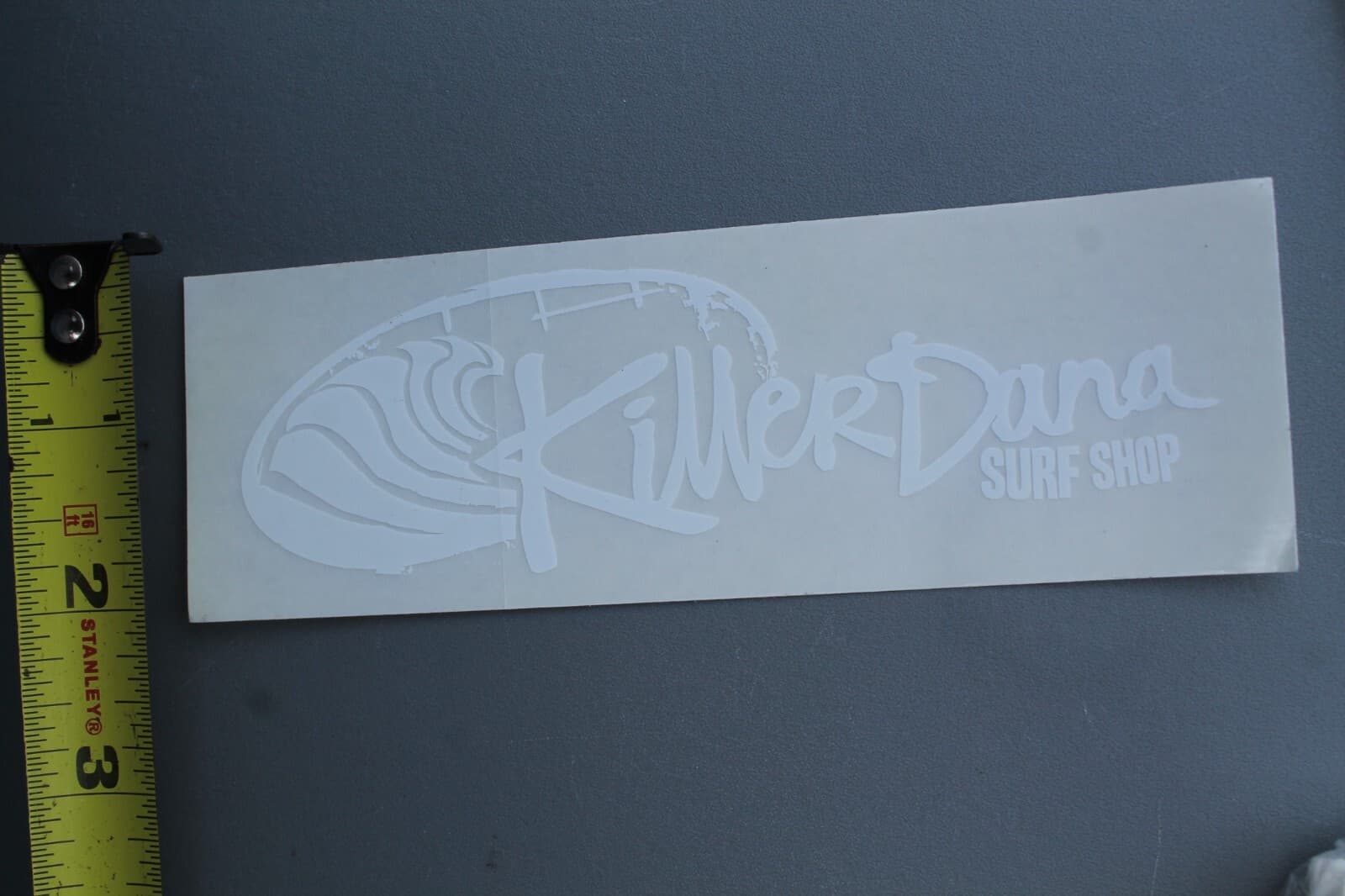 Killer Dana Surf Shop Clear White Point Surfboards V71B Vintage Surfing STICKER 6