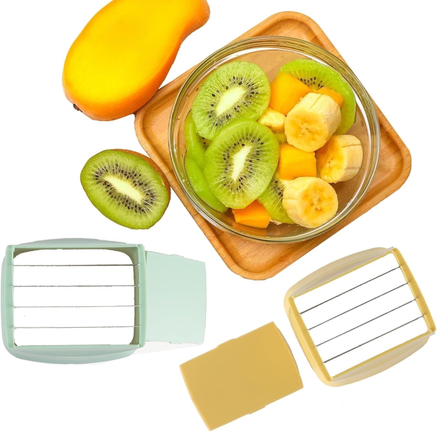 3-PCS Cup Slicer Strawberry Slicer- Cup Fruit Slicer, Egg Slicer, Banana Slicer 5