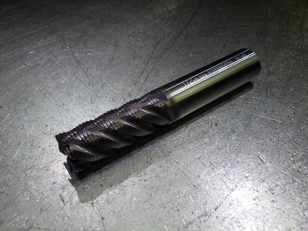 YG1 1/2" 5 Flute Fine Roughing Carbide CR Endmill .025" R EH99920662 (LOC1308C) 2
