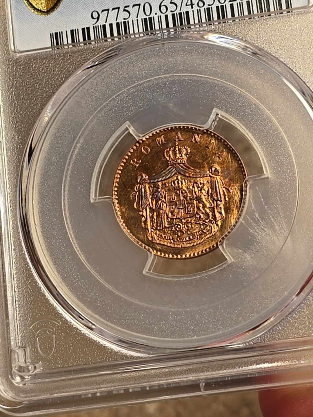 1867-H 1867 Heaton Romania 2 Bani PCGS SP65RB SP 65 Specimen Red Brown Romanian 6