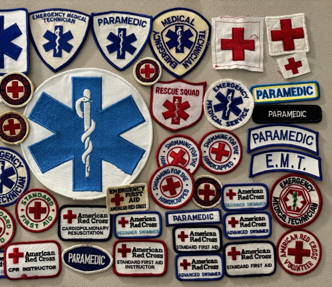 50 American Red Cross Paramedic EMS EMT Patches Collection Dealer Patch Lot 4