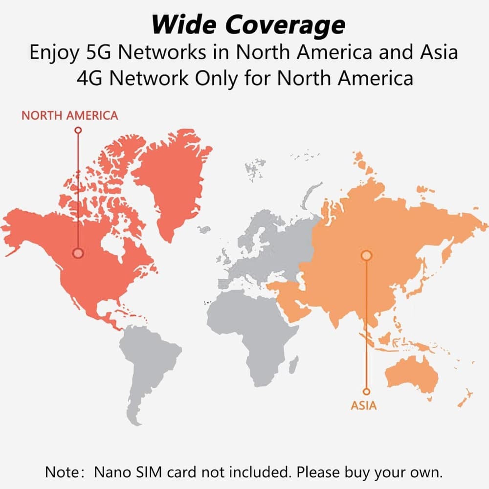 5G Mobile Hotspot WiFi 6 Portable WiFi Hotspot High Speed Mobile Hotspot Device 3