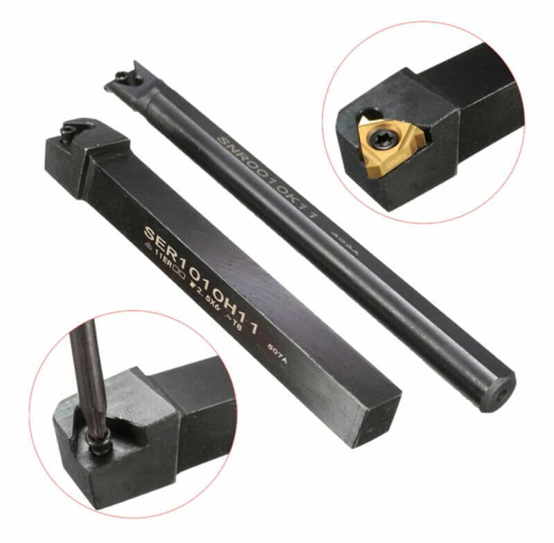 3/8 Threading Tool Holder 1 Set 11ER AG60 Alloy Steel External Internal Lathe 5