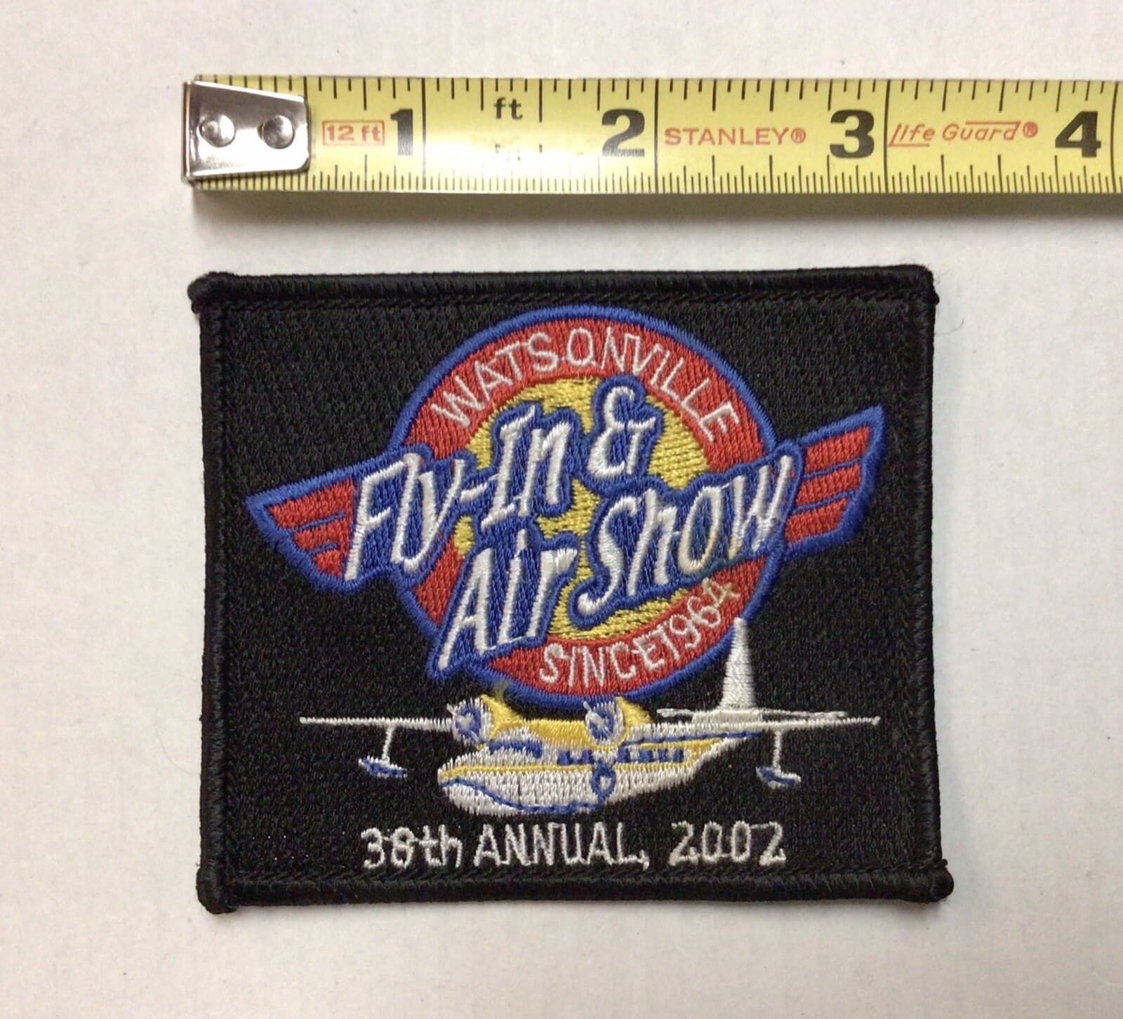 2002 Watsonville California Air Show Aviation Seaplane Patch 2
