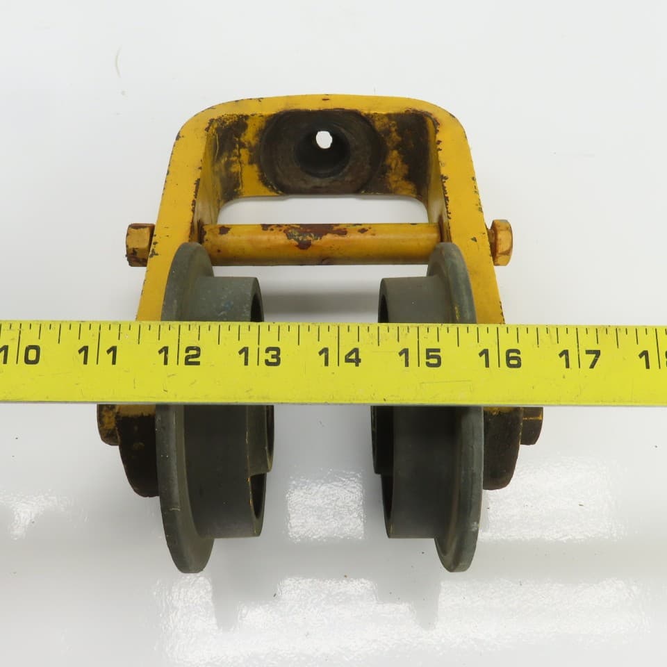 Unmarked Manual Push-Pull Hoist Trolley For 3-1/2" Beam 6
