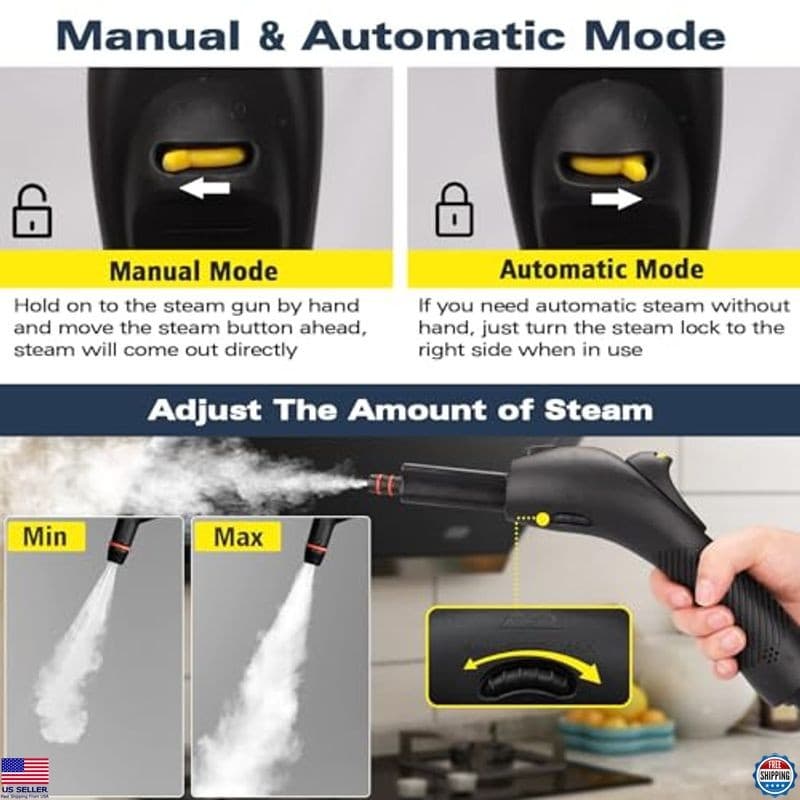Powerful Steam Cleaner - 21 Accessories, 248°F Steam for Floors, Grout, Carpet 4