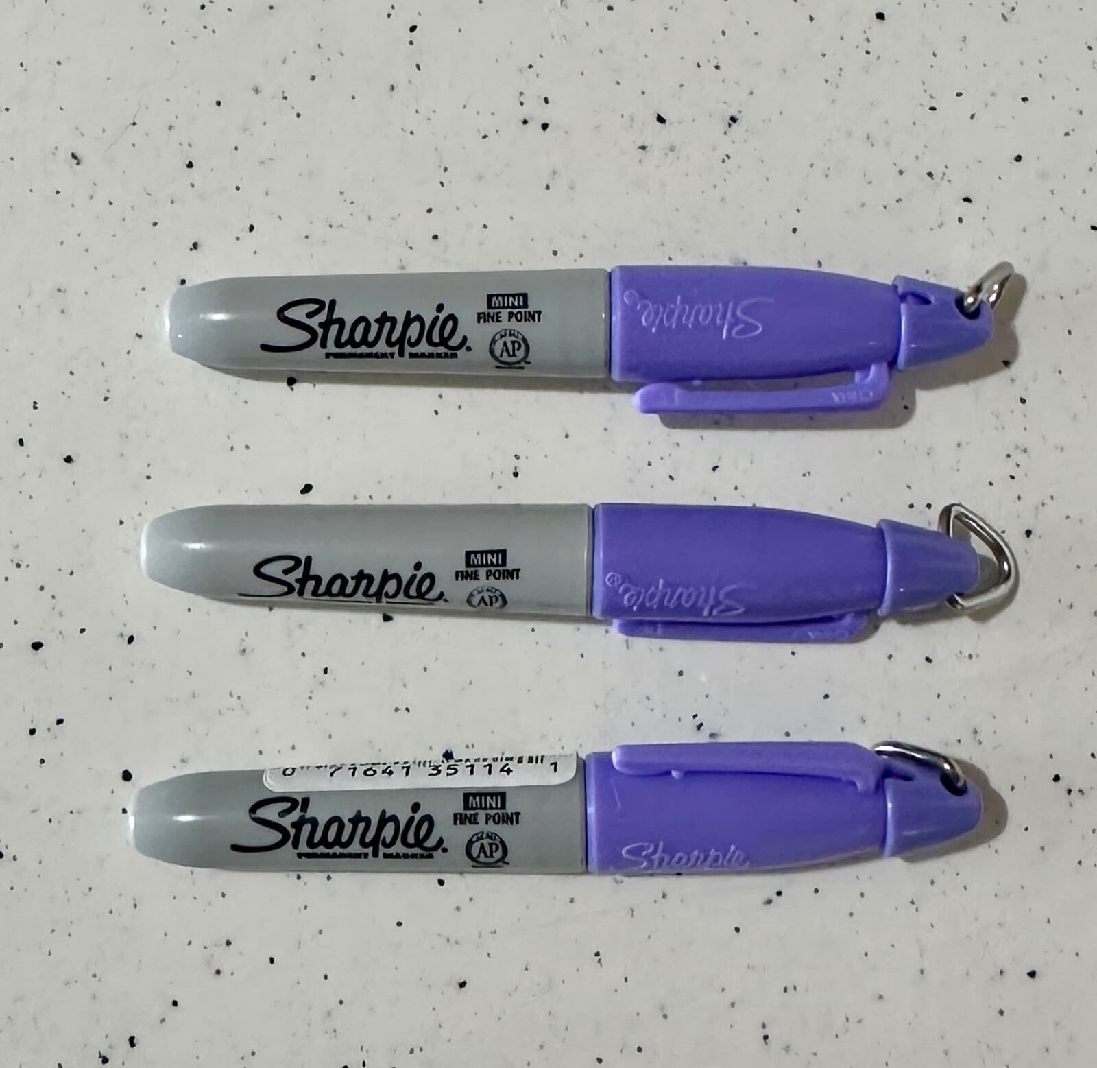Sharpie 35114 Lilac Mini Permanent Markers, Fine Point, 3 each